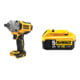 Set DeWalt 18V XR Akku-Schlagschrauber, 1/2" + DeWalt 18,0V / 5,0 Ah Ersatz-Akku