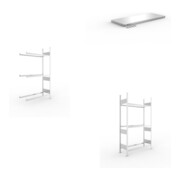 Set Reifen-Anbauregal S3 CLIP + Reifenregal S3 CLIP + Zusatzboden CLIP V150 1000x400 mm