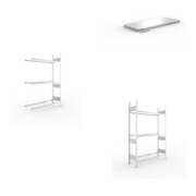 Set Reifen-Anbauregal S3 CLIP + Reifenregal S3 CLIP + Zusatzboden CLIP V150 1000x400 mm