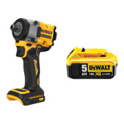Set DeWalt 18V XR Akku-Schlagschrauber, 1/2" + DeWalt 18,0V / 5,0 Ah Ersatz-Akku