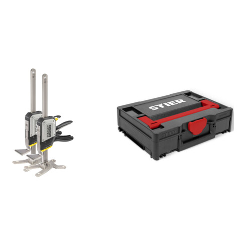Set Stanley Einhand-Montagewerkzeug Tradelift Set + STIER Systainer³ I Black Edition