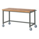 Set STIER Fahrbare Werkbank Premium BxTxH 1500x700x880 mm + Rollcontainer...