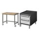 Set STIER Fahrbare Werkbank Premium BxTxH 1000x700x880mm + Rollcontainer...