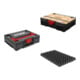 Set STIER Systainer³ I Black Edition + Deckelpolster genoppt für Systainer³ + Systainer® T-LOC MFT BLACK-Edition