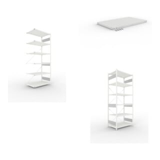 Set META-Regalbau GmbH& Co. KG S3 CLIP 150 Anbauregal 2500x1000x600 mm in RAL...