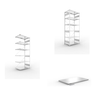 Set META-Regalbau GmbH & Steckregal S3 V150 AF 2500x1000x600 mm vzk +...