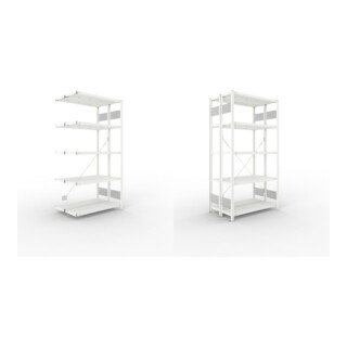 Set META-Regalbau GmbH& Co. KG S3 CLIP 150 DAR 2000 x 1000 x 300 RAL 7035...