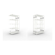 Set META-Regalbau GmbH& Co. KG S3 CLIP 150 DAR 2000 x 1000 x 300 RAL 7035...