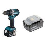 Set Makita Akku-Bohrschrauber DDF484RTJ, 18 V + Akku 18,0 V 5,0 Ah BL1850B
