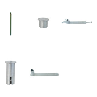 Set Schake Absperrstilpfosten Typ 465FUB + Dreikantschlüssel M 12 + Grauguss-Univ.-Schlüssel + BefestigungsschraubensatzTyp 1 + Bodenhülse zum Einbetonieren