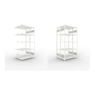Set META-Regalbau GmbH& Co. KG S3 CLIP 150 DAR 2000 x 1000 x 400 RAL 7035...