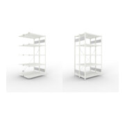 Set META-Regalbau GmbH& Co. KG S3 CLIP 150 DAR 2000 x 1000 x 400 RAL 7035...