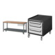 Set STIER Werkbank Premium mit abs. Fahrgestell und 1 Schublade BxTxH...