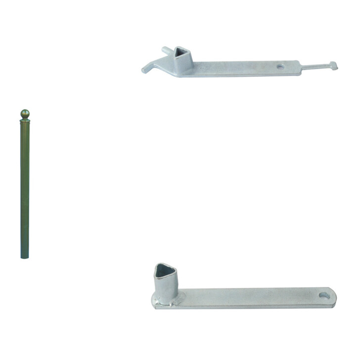Set Schake Absperrstilpfosten Typ 465PB + BefestigungsschraubensatzTyp 1