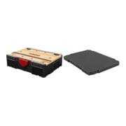Set STIER Systainer® T-LOC MFT BLACK-Edition + Bodenpolster für Systainer³, T-Loc, Classic