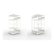 Set META-Regalbau GmbH& Co. KG S3 CLIP 150 DAR 2000 x 1000 x 500 RAL 7035...