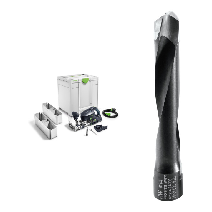 Set Festool Dübel fräse DF 700 EQ-Plus DOMINO XL + Fräser D 14-NL 70 HW-DF 700