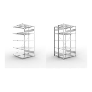 Set META-Regalbau GmbH& Co. KG S3 CLIP 150 DAR 2000 x 1000 x 500 vzk kpl. mit...