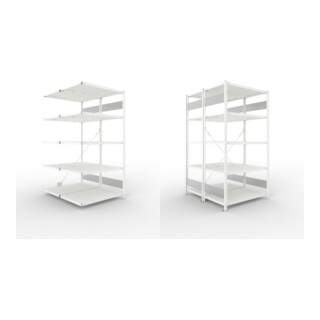 Set META-Regalbau GmbH& Co. KG S3 CLIP 150 DAR 2000 x 1000 x 600 RAL 7035...