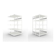 Set META-Regalbau GmbH& Co. KG S3 CLIP 150 DAR 2000 x 1000 x 600 RAL 7035...