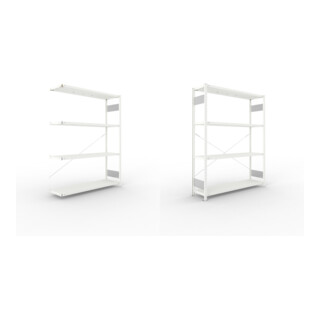 Set META-Regalbau GmbH& Co. KG S3 CLIP 200 AR 2000x1500x400 RAL 7035  mit 4...