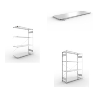 Set META-Regalbau GmbH& Co. KG S3 CLIP 200 AR 2000x1500x500 mm in verzinkt...
