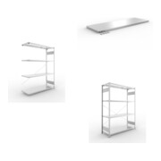 Set META-Regalbau GmbH& Co. KG S3 CLIP 200 AR 2000x1500x500 mm in verzinkt...