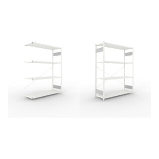 Set META-Regalbau GmbH& Co. KG S3 CLIP 200 AR 2000x1500x500 RAL 7035  mit 4...