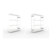 Set META-Regalbau GmbH& Co. KG S3 CLIP 200 AR 2000x1500x500 RAL 7035  mit 4...