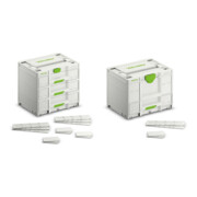 Set Festool Sortainer³ SYS3-SORT/3 M 337 + Festool Systainer³ SYS3-COMBI M 287