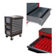 Set STIER Werkstattwagen Premium mit Edelstahl-Arbeitsfläche + Schubladen-Einteilungsset + Schubladen-Einlagefach-1