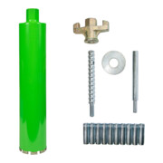 Set EIBENSTOCK Diamant-Nass-Bohrkrone 1 ¼", 101 mm + Befestigungsset Beton/Gest.