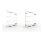 Set META-Regalbau GmbH& Co. KG S3 CLIP 200 AR 2000x1700x400 RAL 7035  mit 4...