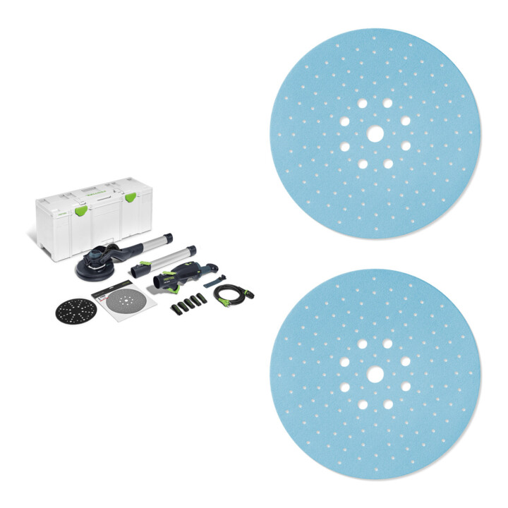 Set Festool LHS 2 225 EQI-Plus Planex+STF D225 P120+ STF D225 P80+SFT D225 P99