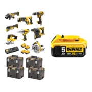 Set DeWalt Akku-Schlagbohrschrauber-Set 18V / 5Ah DCD 796, DCF 899 HN + DeWalt 18,0V / 5,0 Ah Ersatz-Akku