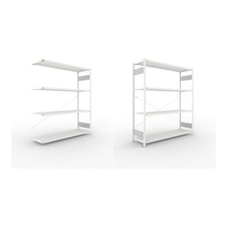 Set META-Regalbau GmbH& Co. KG S3 CLIP 200 AR 2000x1700x500 RAL 7035  mit 4...