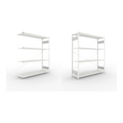 Set META-Regalbau GmbH& Co. KG S3 CLIP 200 AR 2000x1700x500 RAL 7035  mit 4...
