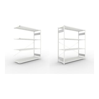Set META-Regalbau GmbH& Co. KG S3 CLIP 200 AR 2000x1700x600 RAL 7035  mit 4...