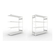 Set META-Regalbau GmbH& Co. KG S3 CLIP 200 AR 2000x1700x600 RAL 7035  mit 4...
