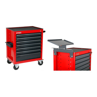 Set Stier Werkstattwagen leer + Laptop-Halter zu Werkstattwagen