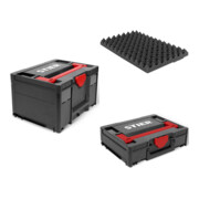 Set STIER Systainer³ I + III Black Edition +Deckelpolster für T-Loc/Classic