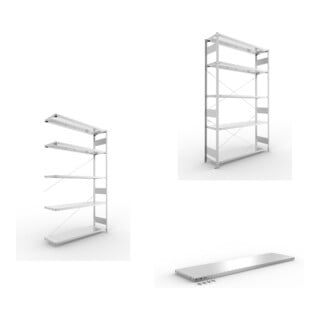 Set META-Regalbau GmbH& Co. KG S3 CLIP 200 AR 2500x1500x400 mm in verzinkt...