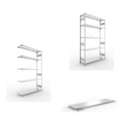 Set META-Regalbau GmbH& Co. KG S3 CLIP 200 AR 2500x1500x400 mm in verzinkt...
