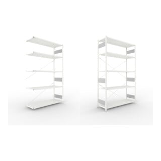 Set META-Regalbau GmbH& Co. KG S3 CLIP 200 AR 2500x1500x500 mm in RAL 7035...