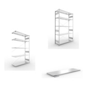 Set META-Regalbau GmbH& Co. KG S3 CLIP 200 AR 2500x1500x500 mm in verzinkt...