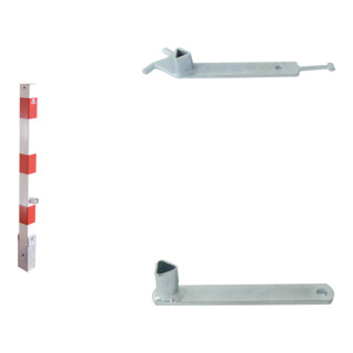 Set Schake Absperrpfosten Typ 4715FU + Dreikantschlssel M 12 + Grauguss-Univ.-Schlssel + BefestigungsschraubensatzTyp 1 + Bodenhlse