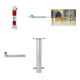 Set Schake Absperrpfosten Typ 4715FUB + Dreikantschlssel M 12 + Grauguss-Univ.-Schlssel + BefestigungsschraubensatzTyp 1 + Bodenhlse
