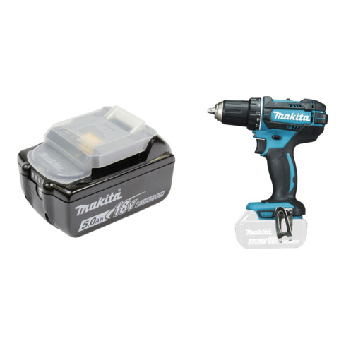 Set Makita: Bohrschrauber DDF482Z 18V Solo + Akku BL1850B 5,0Ah Li-Ion