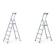 Set Zarges Stufen-Stehleiter 5 Stufen + Stufen-Stehleiter, 4 Stufen inkl. Brücke-1