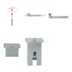 Set Parkplatzsperre 471FU + Dreikantschlssel M 12 + Grauguss-Univ.-Schlssel + BefestigungsschraubensatzTyp 1 + Bodenhlse